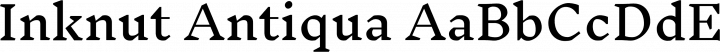 Inknut Antiqua font family by Claus Eggers S&oslash;rensen