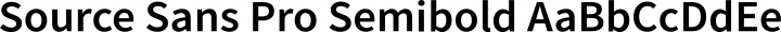 Source Sans Pro Semibold free font