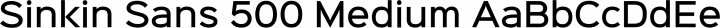 Sinkin Sans 500 Medium free font