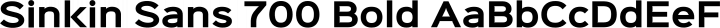 Sinkin Sans 700 Bold free font