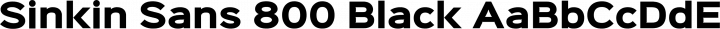 Sinkin Sans 800 Black free font