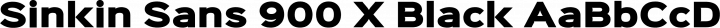 Sinkin Sans 900 X Black free font